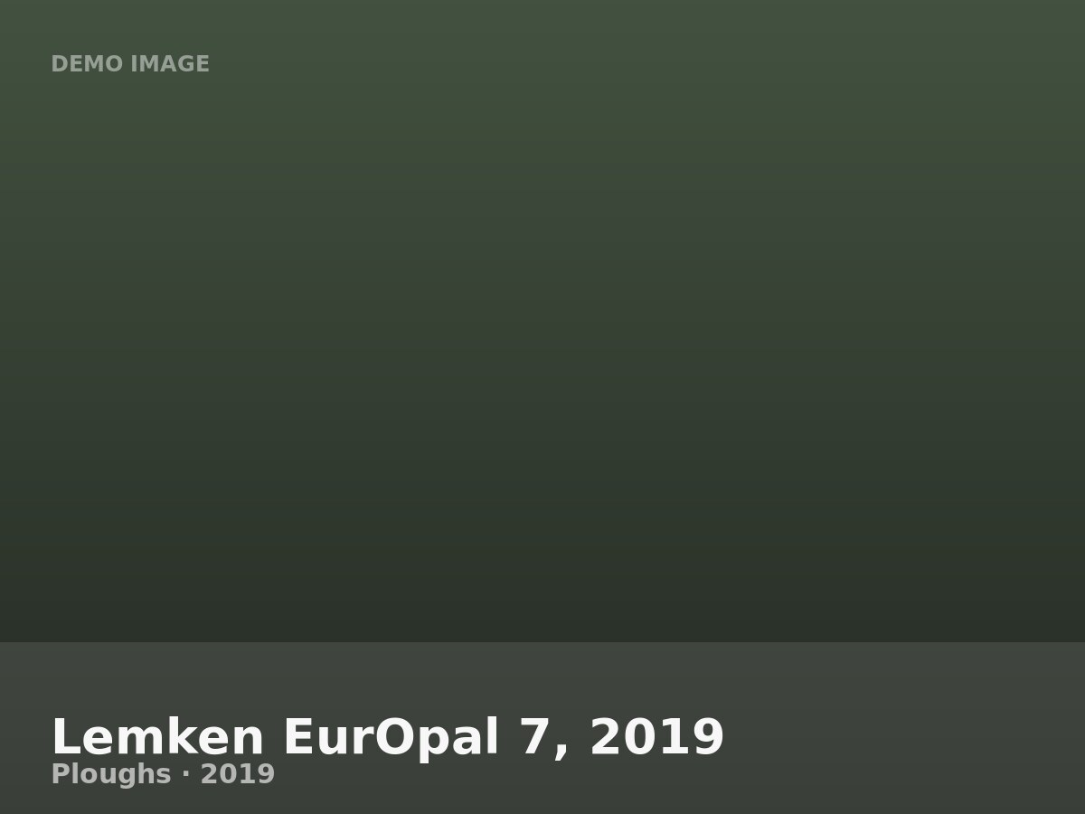 Lemken EurOpal 7, 2019