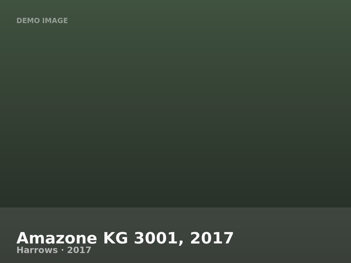 Amazone KG 3001, 2017