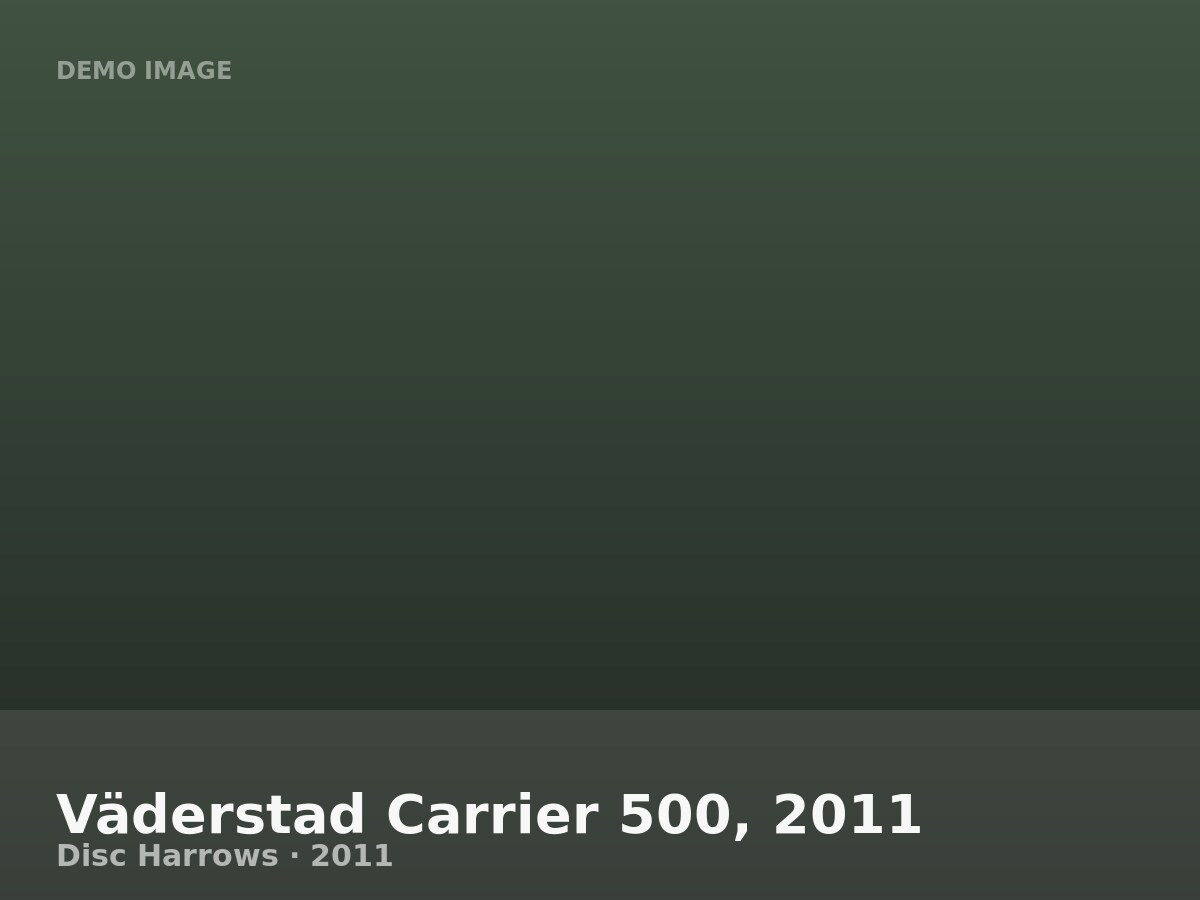 Väderstad Carrier 500, 2011