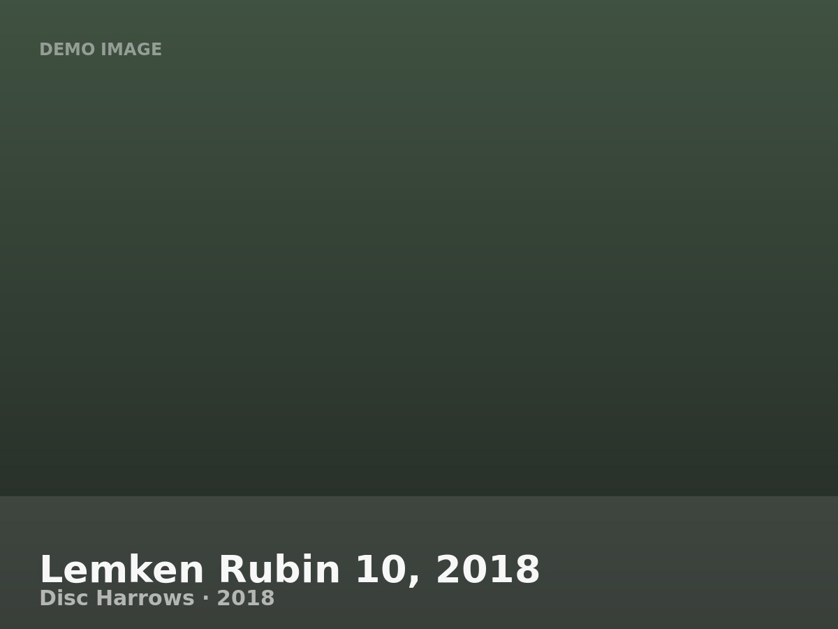 Lemken Rubin 10, 2018