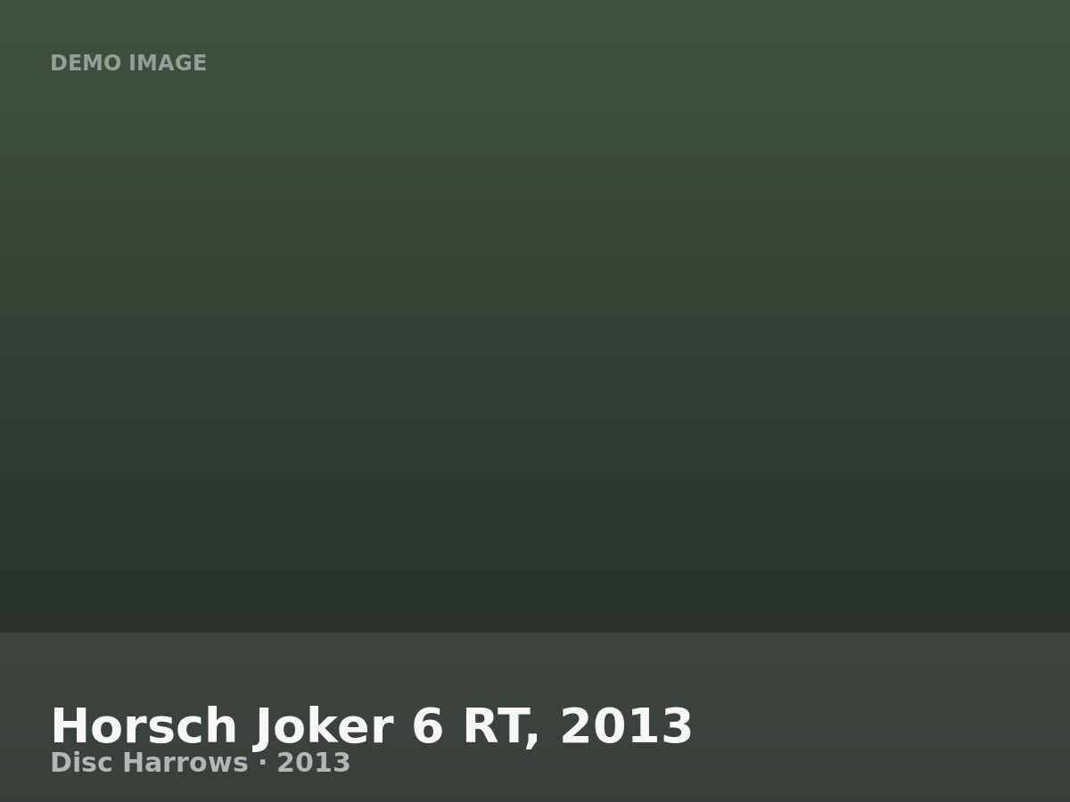 Horsch Joker 6 RT, 2013