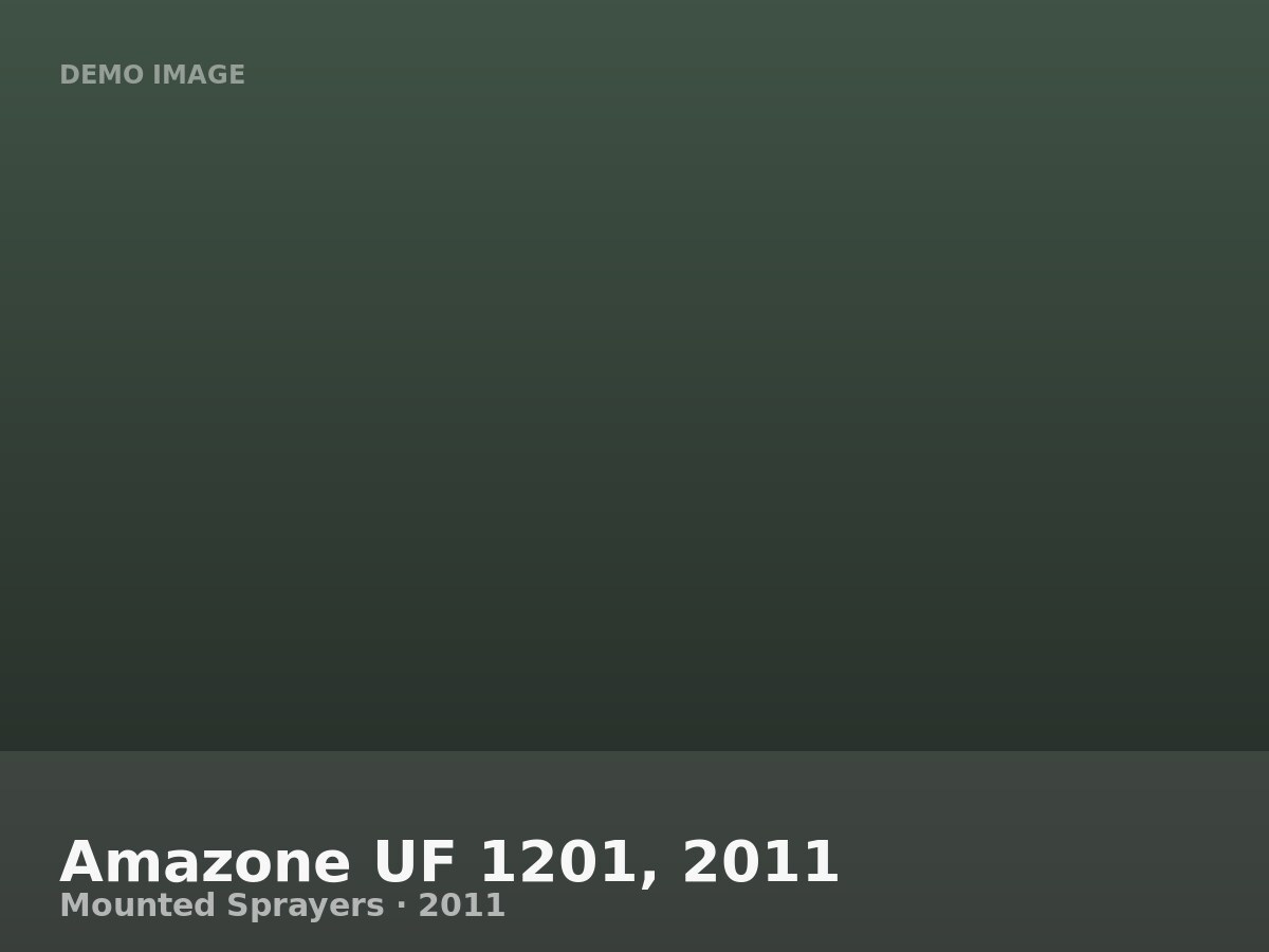 Amazone UF 1201, 2011