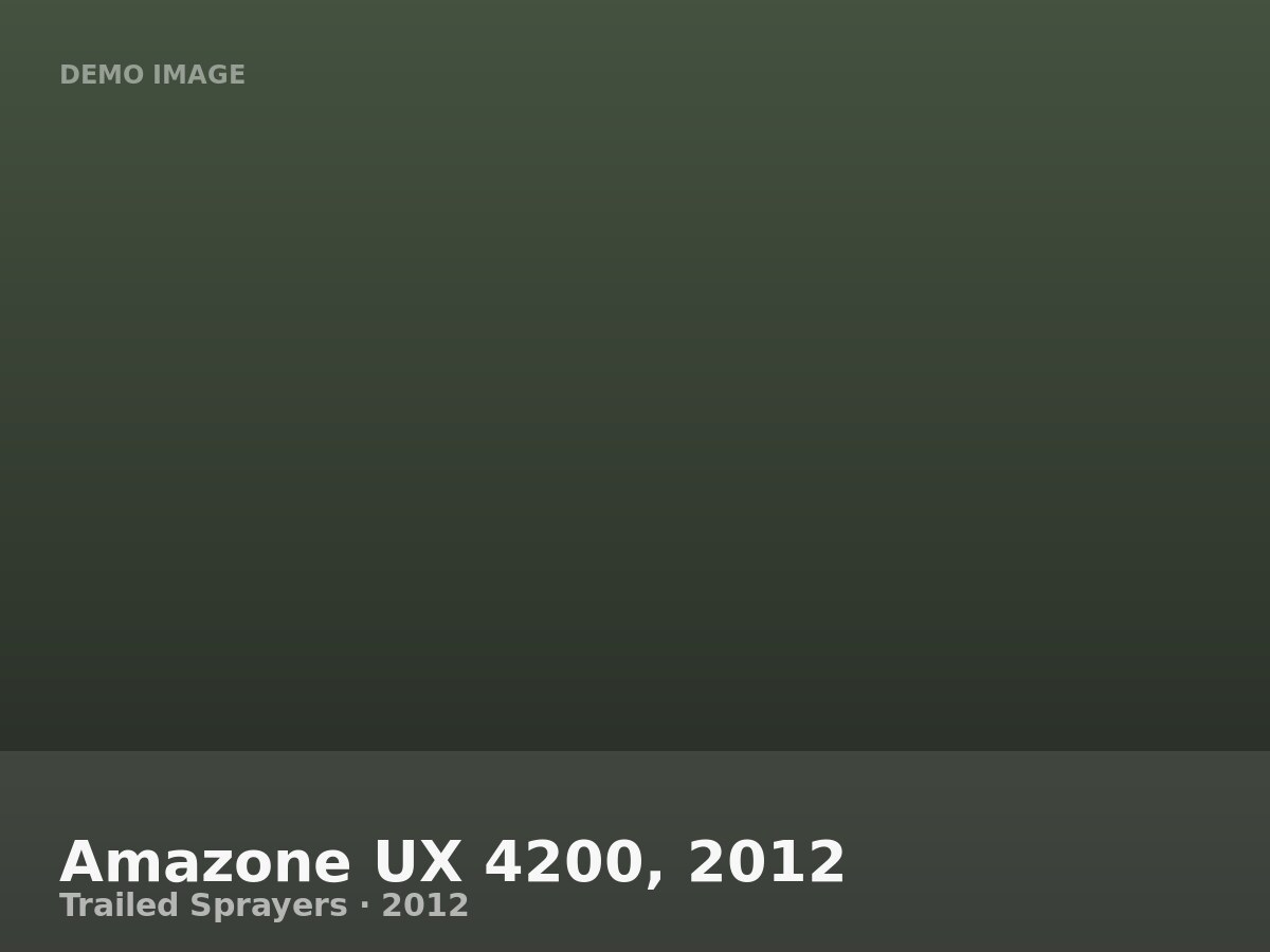 Amazone UX 4200, 2012