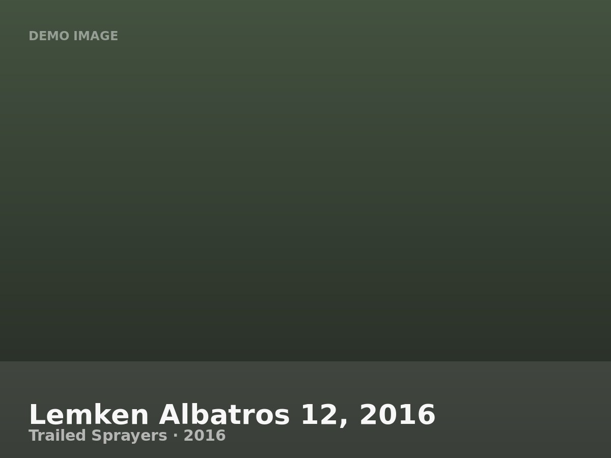 Lemken Albatros 12, 2016