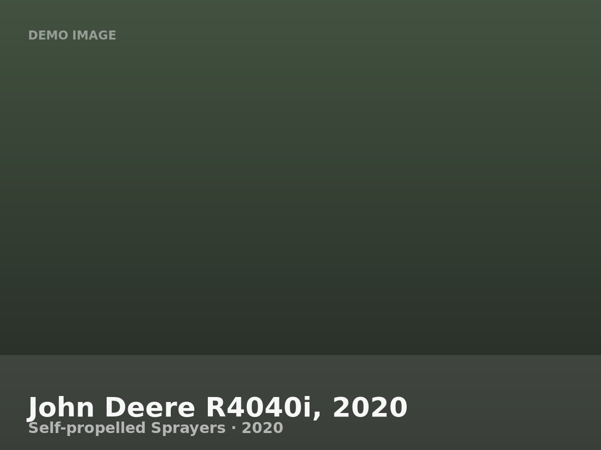 John Deere R4040i, 2020