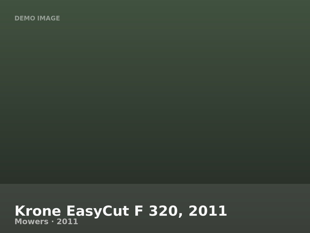 Krone EasyCut F 320, 2011
