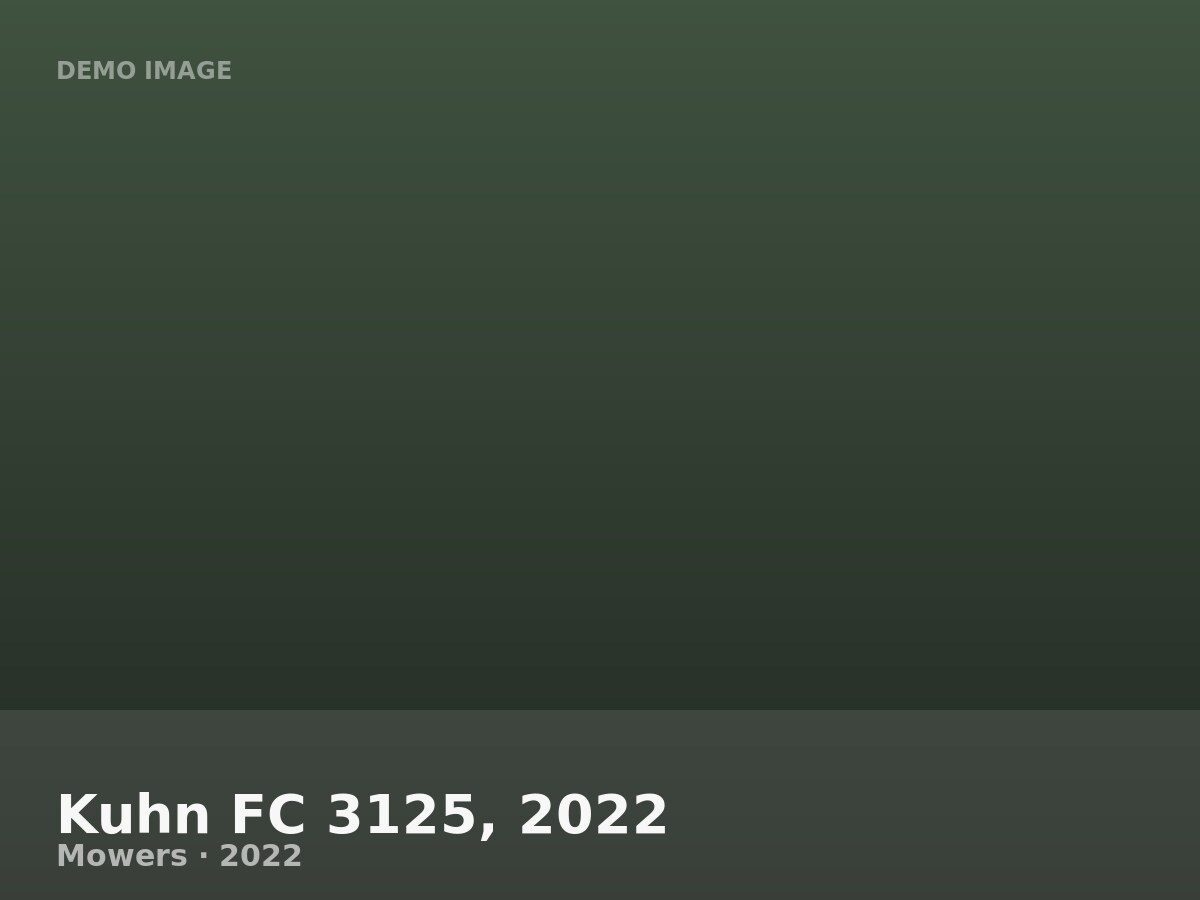 Kuhn FC 3125, 2022