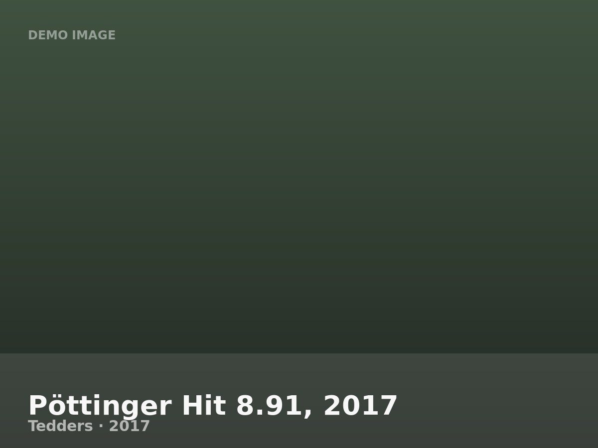 Pöttinger Hit 8.91, 2017