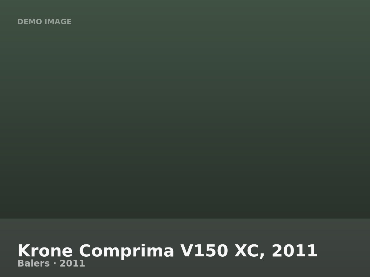 Krone Comprima V150 XC, 2011