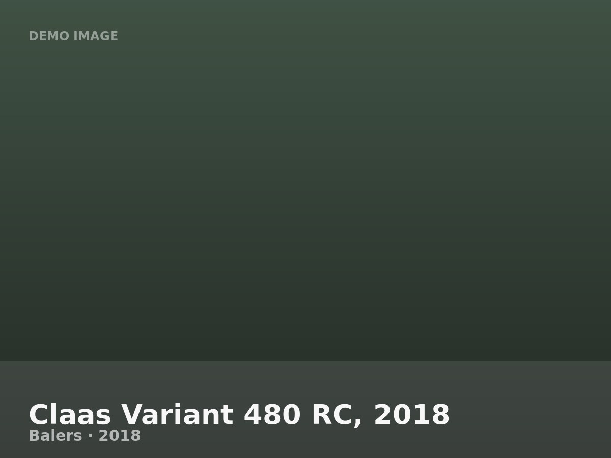 Claas Variant 480 RC, 2018