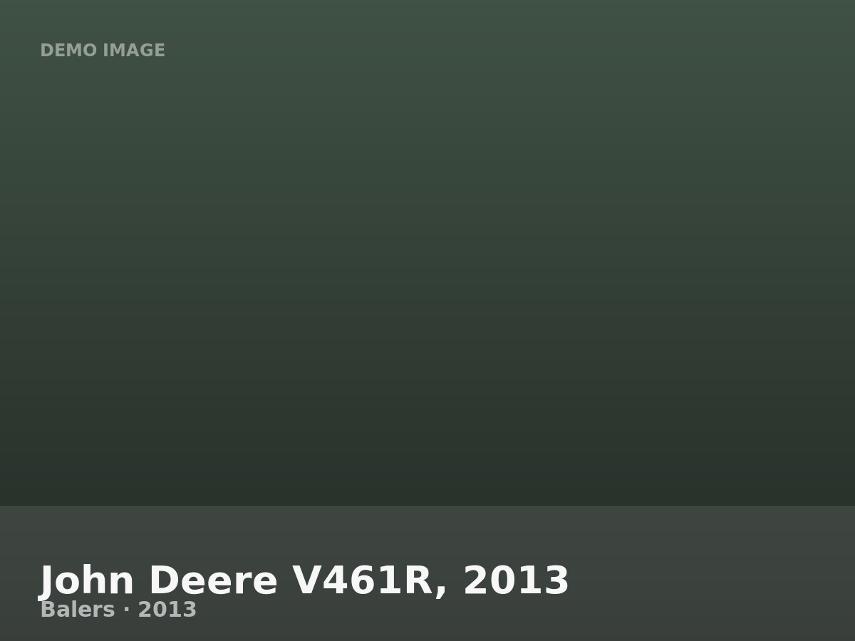 John Deere V461R, 2013