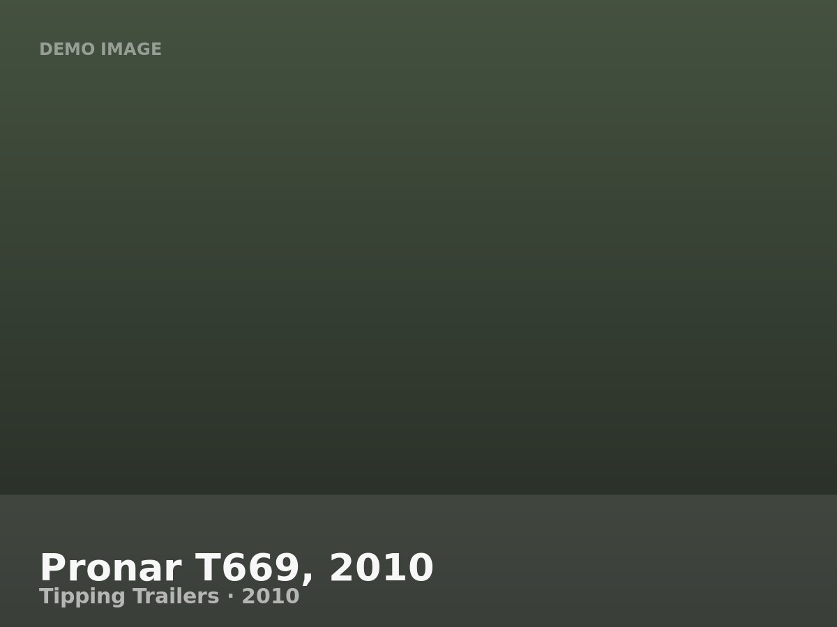 Pronar T669, 2010