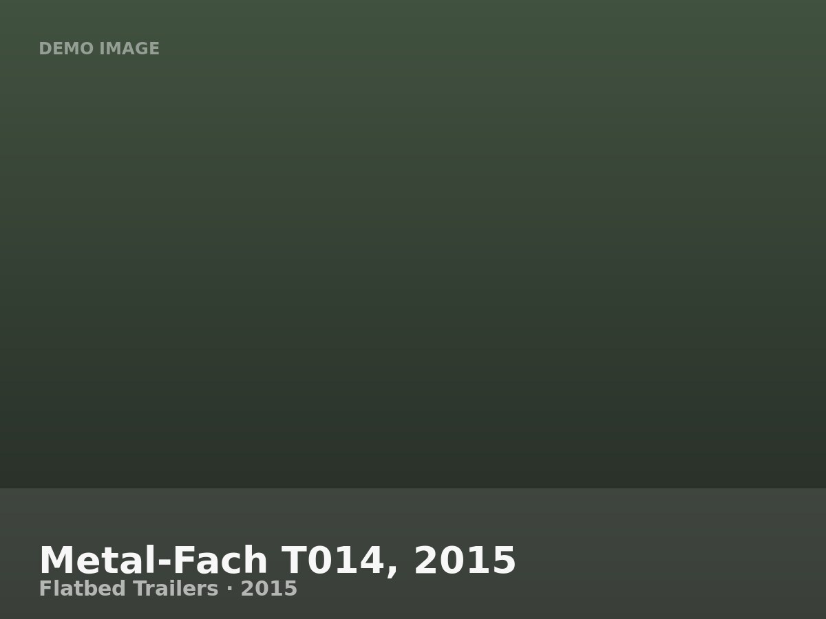 Metal-Fach T014, 2015