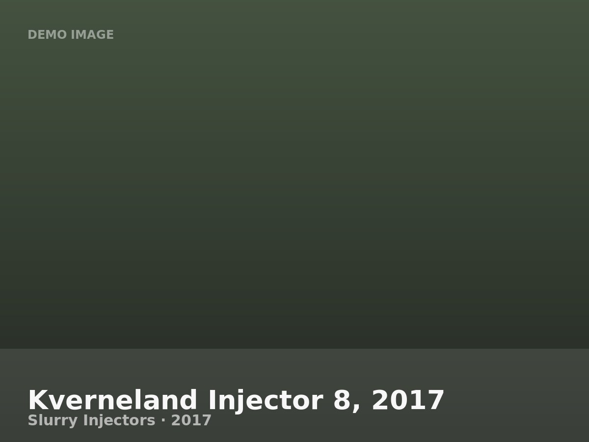 Kverneland Injector 8, 2017
