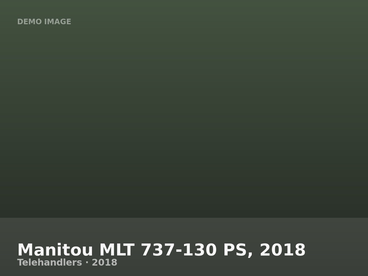 Manitou MLT 737-130 PS, 2018
