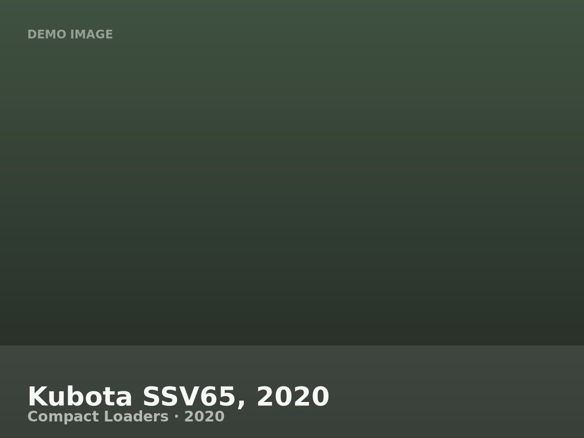 Kubota SSV65, 2020