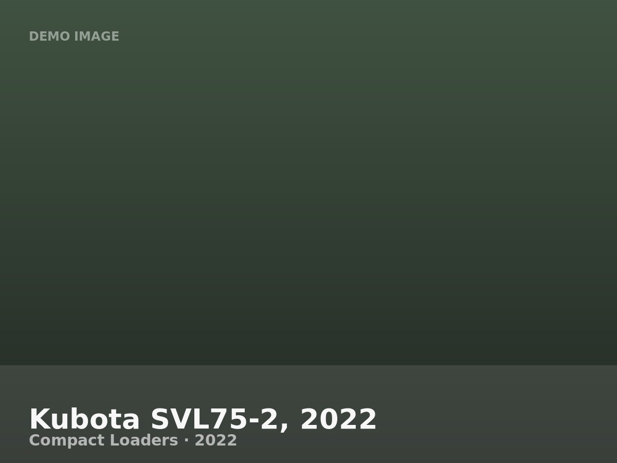Kubota SVL75-2, 2022