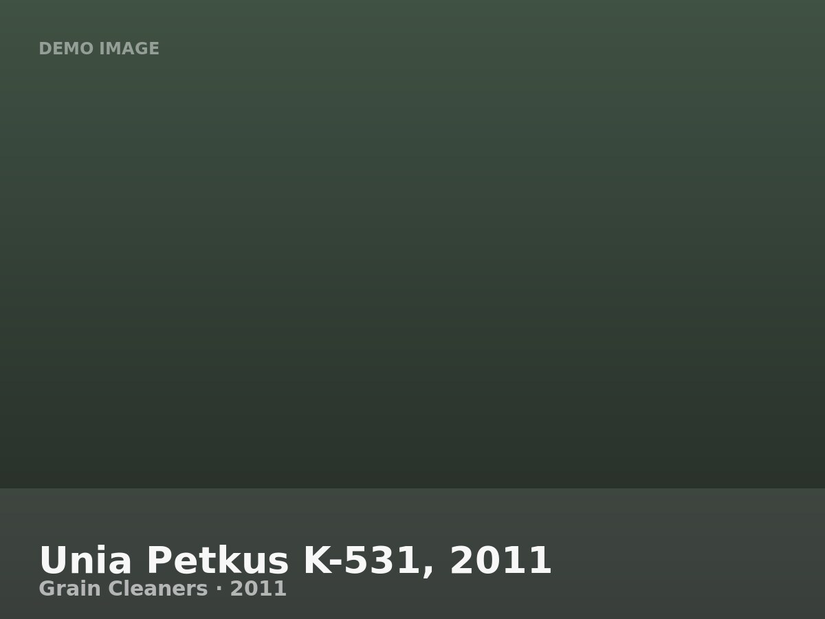 Unia Petkus K-531, 2011