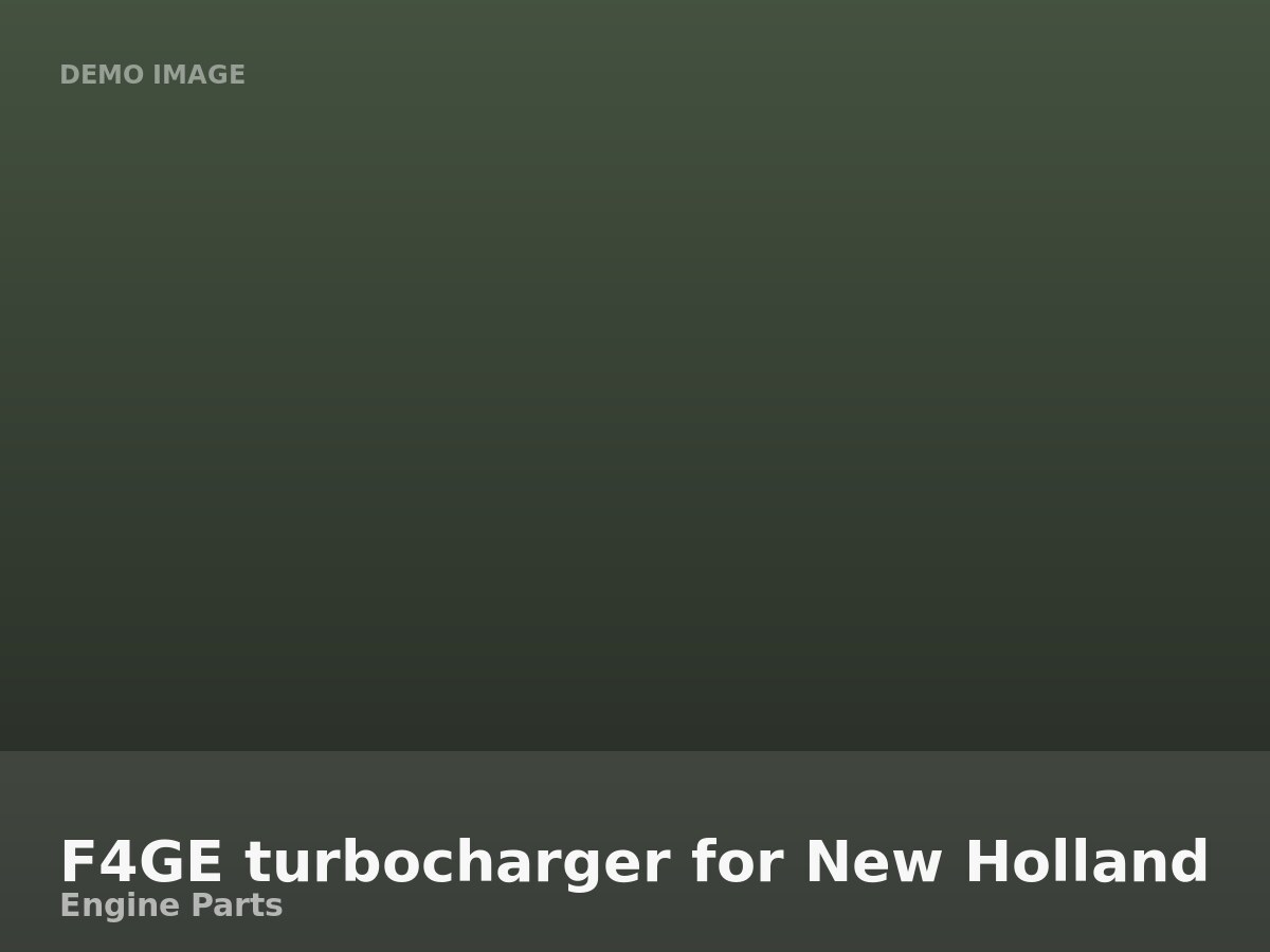 F4GE turbocharger for New Holland