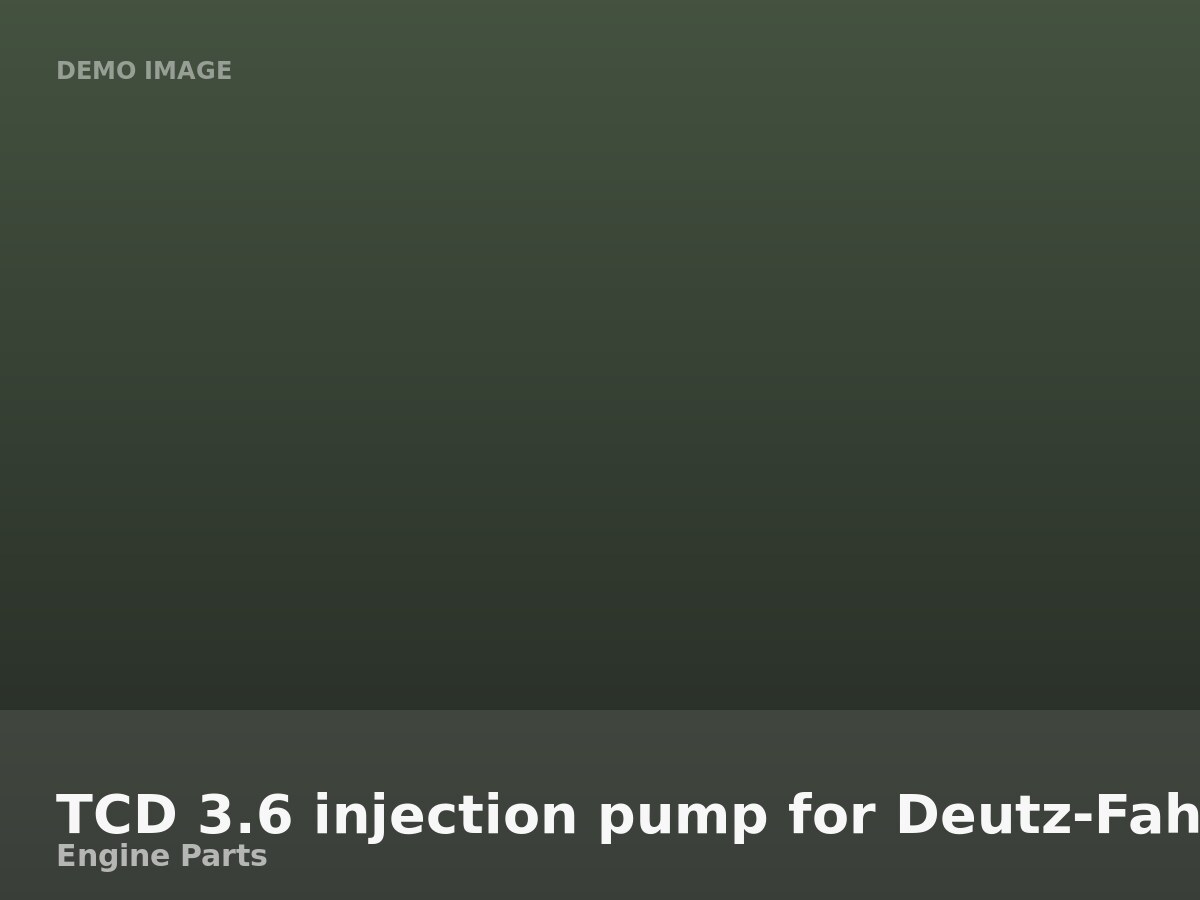 TCD 3.6 injection pump for Deutz-Fahr