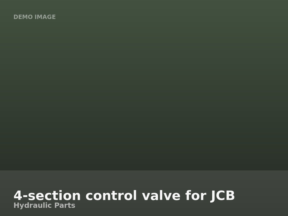 4-section control valve for JCB