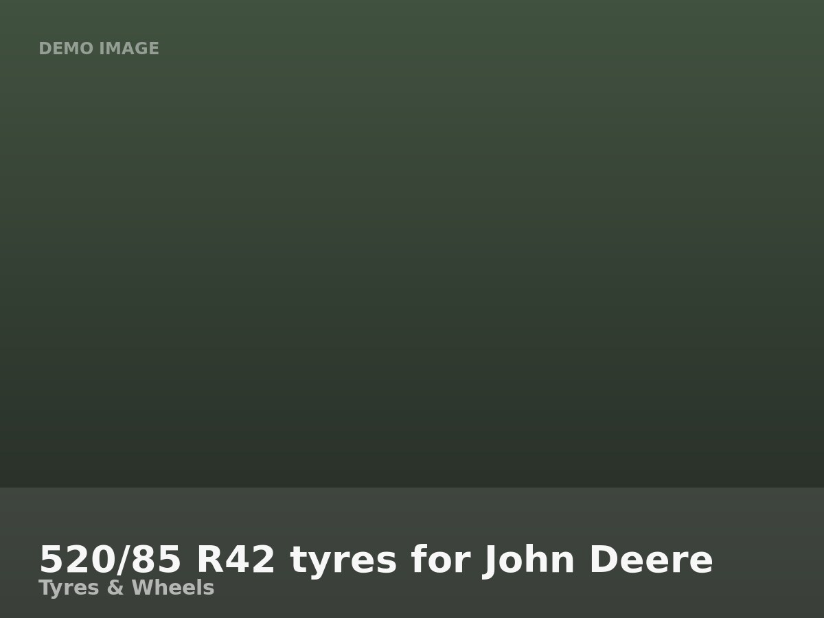 520/85 R42 tyres for John Deere