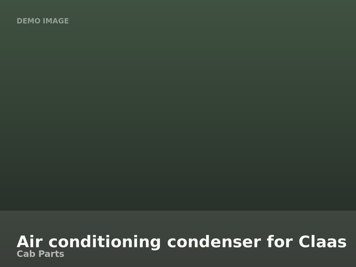 Air conditioning condenser for Claas