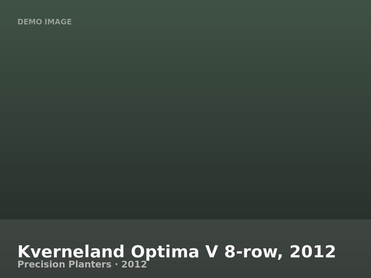 Kverneland Optima V 8-row, 2012