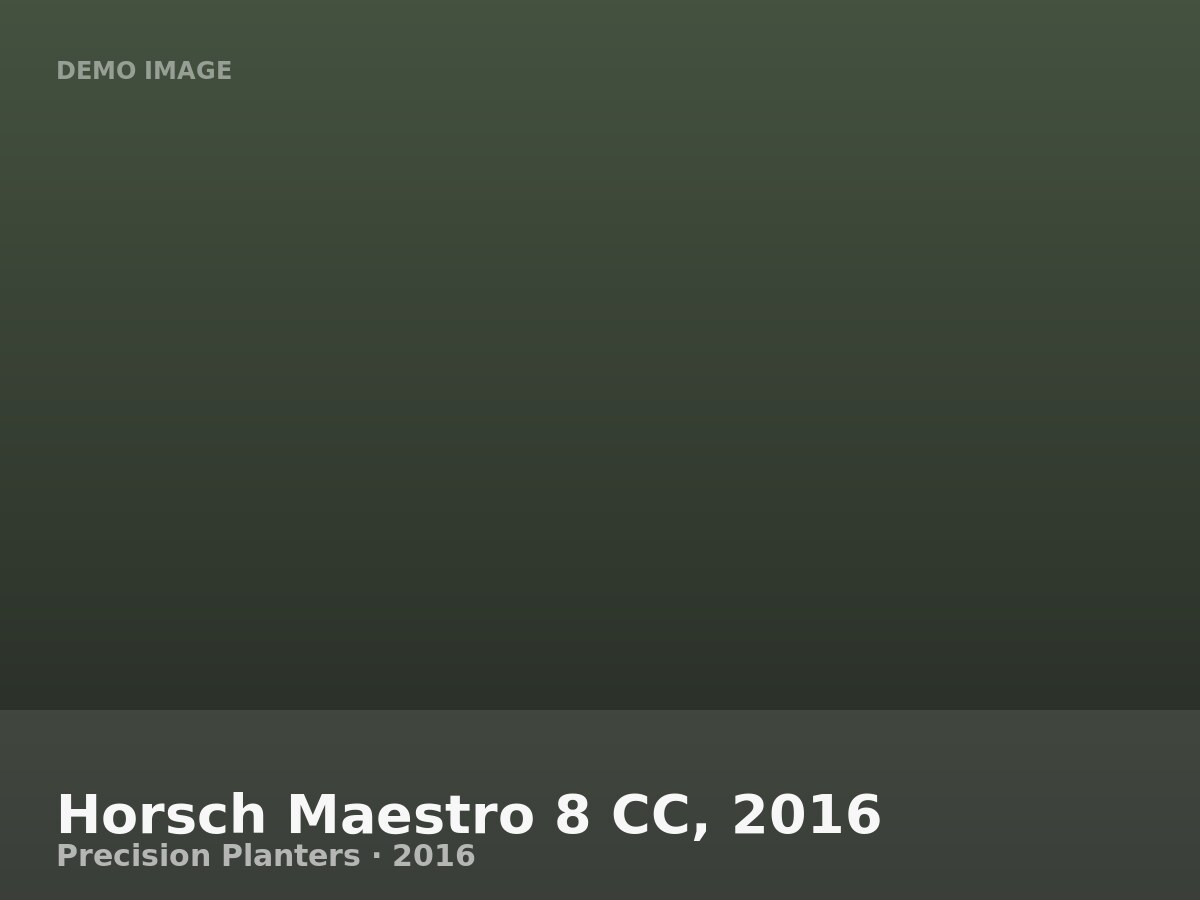 Horsch Maestro 8 CC, 2016