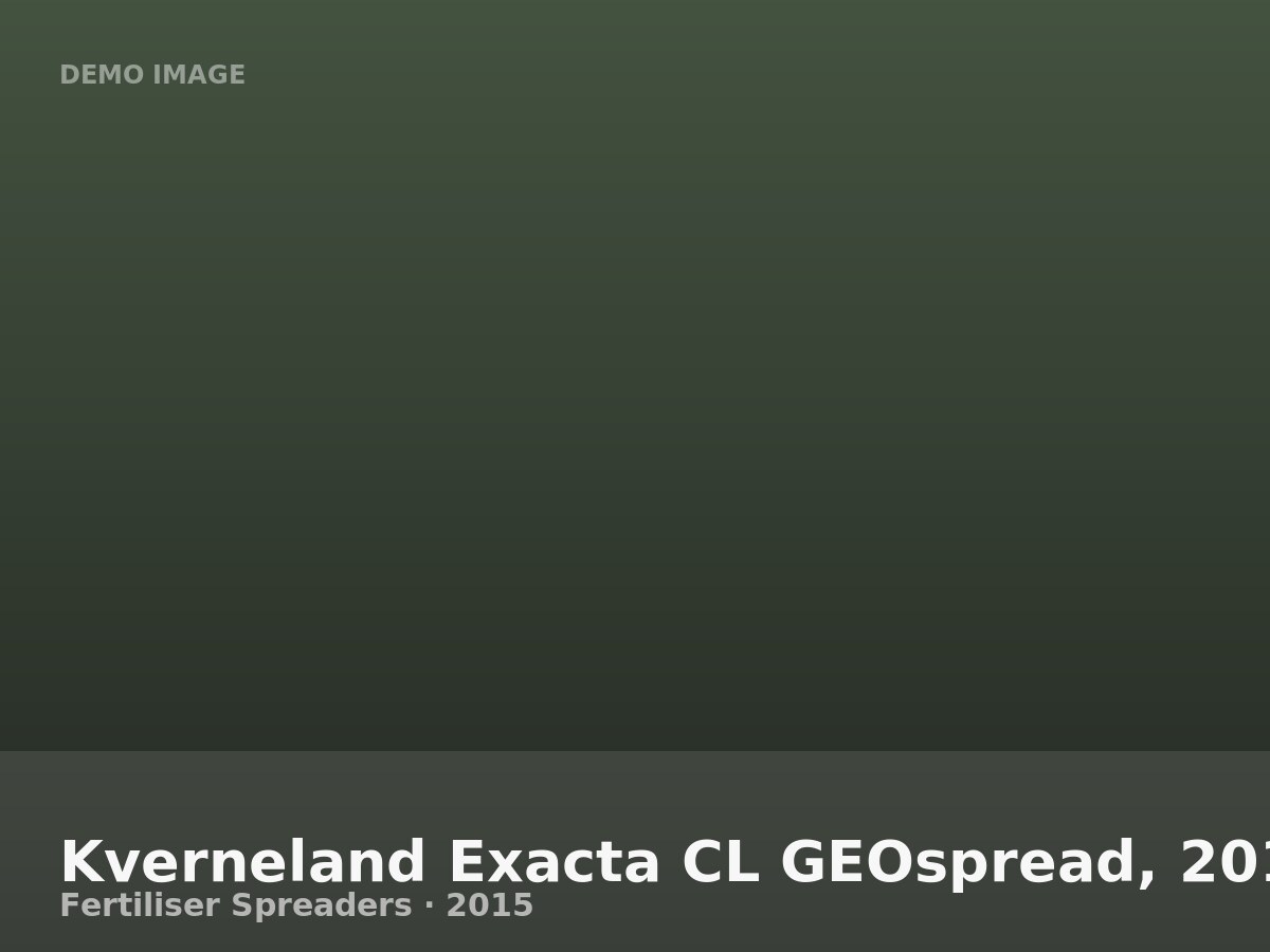 Kverneland Exacta CL GEOspread, 2015