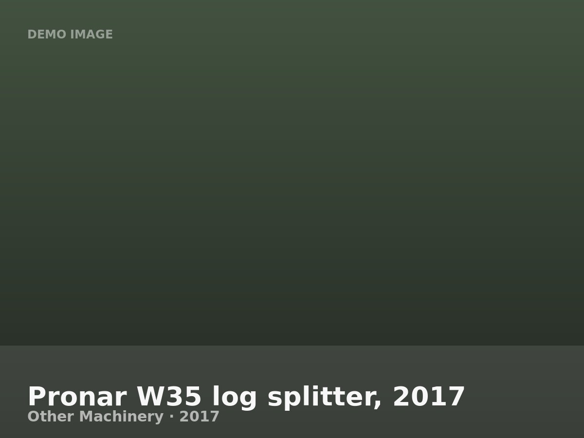 Pronar W35 log splitter, 2017