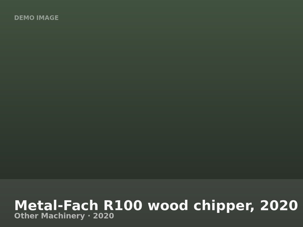 Metal-Fach R100 wood chipper, 2020