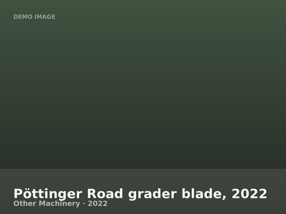 Pöttinger Road grader blade, 2022